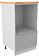 Шкаф напольный ДСВ Тренто СН 600 (серый/белый)