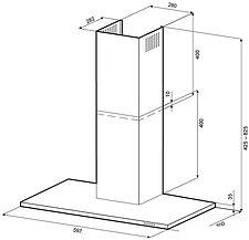 Кухонная вытяжка Krona Rina 600 inox PB