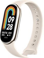 Фитнес-браслет Xiaomi Smart Band 8 (золотистый, с кремовым силиконовым ремешком, международная версия) Фитнес-браслет Xiaomi Smart Band 8 (золотистый, с кремовым силиконовым ремешком, международная версия)