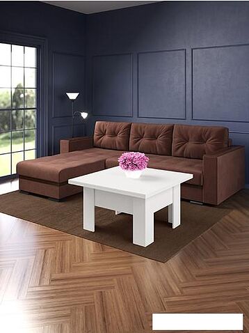 Стол-трансформер AMI Престиж (белый матовый)