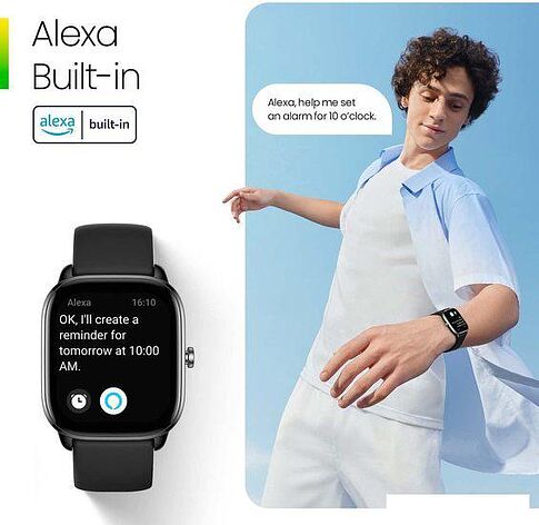 Умные часы Amazfit GTS 4 Mini (фламинго розовый)