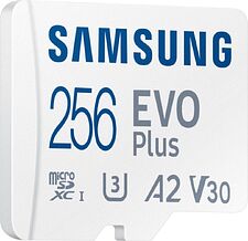 Карта памяти Samsung EVO Plus 2024 microSDXC 256GB (с адаптером) Карта памяти Samsung EVO Plus 2024 microSDXC 256GB (с адаптером)
