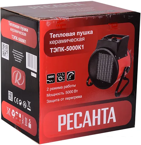 Электрическая тепловая пушка Ресанта ТЭПК-5000К1