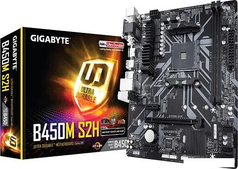 Материнская плата Gigabyte B450M S2H (rev. 1.0)