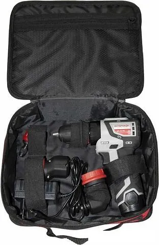 Дрель-шуруповерт Интерскол КомбиМАКС ДА-10/12В 36 687.2.2.78 (с 2-мя АКБ, сумка, набор патронов)