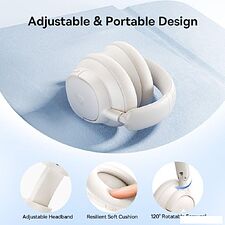 Наушники Baseus Bass BH1 NC (бежевый)