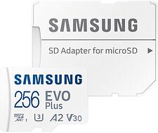 Карта памяти Samsung EVO Plus 2021 microSDXC 256GB (с адаптером) Карта памяти Samsung EVO Plus 2021 microSDXC 256GB (с адаптером)
