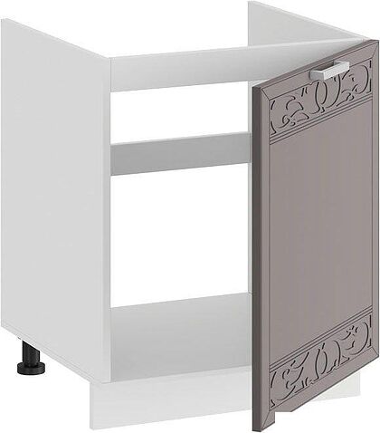 Шкаф напольный Трия Долорес 1Н5М (белый/муссон)