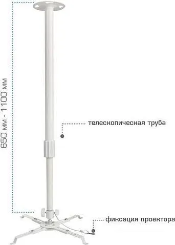 Кронштейн Kromax PROJECTOR-300 (белый)