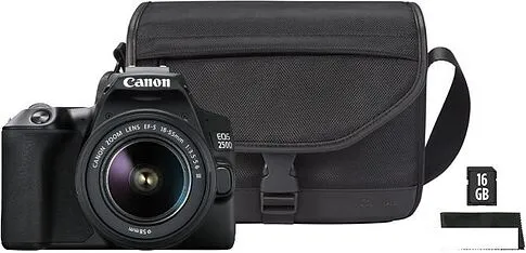 Зеркальный фотоаппарат Canon EOS 250D Kit 18-55 f/3.5-5.6 III (черный)