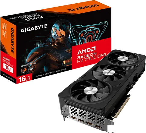 Видеокарта Gigabyte Radeon RX 7900 GRE Gaming OC 16G GV-R79GREGAMING OC-16GD