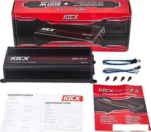 Автомобильный усилитель KICX Angry Ant F4