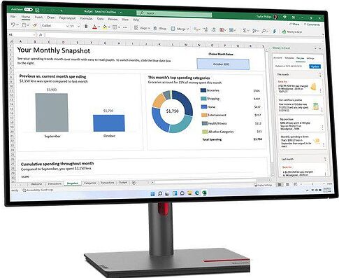 Монитор Lenovo ThinkVision P27h-30 63A1GAT1UK