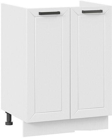 Шкаф напольный Трия Лорас 1Н6М (белый/холст белый)