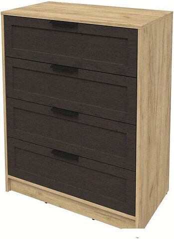 Комод Интерлиния Концепт Тренд КТ-К80 (дуб золотой/дуб английский)