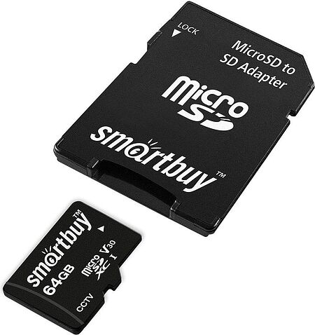 Карта памяти SmartBuy microSDXC SB64GBSDCCTV 64GB
