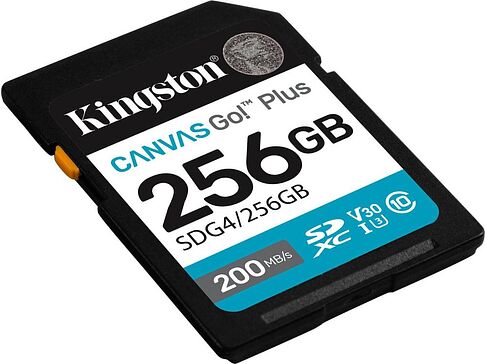 Карта памяти Kingston Canvas Go! Plus SDXC 256GB SDG4/256GB
