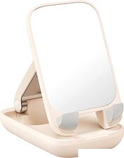 Подставка Baseus Seashell Series Phone Stand (с зеркалом, бежевый) Подставка Baseus Seashell Series Phone Stand (с зеркалом, бежевый)
