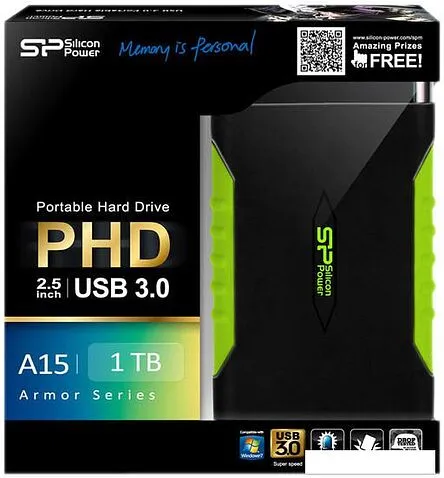 Внешний накопитель Silicon-Power Armor A15 2TB (SP020TBPHDA15S3K)
