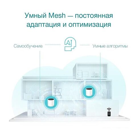Wi-Fi роутер TP-Link Deco X55 (3 шт)