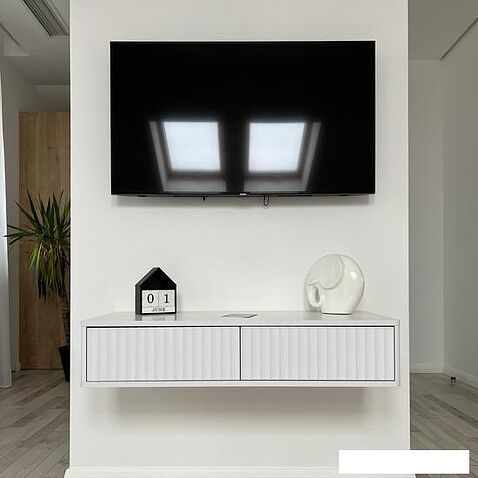 Тумба Shtabe Royal 5010 эко (белый/белый)