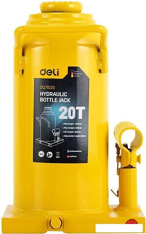 Бутылочный домкрат Deli DQ71020 20т