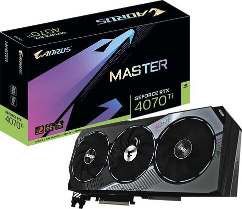 Видеокарта Gigabyte Aorus GeForce RTX 4070 Ti Master 12G GV-N407TAORUS M-12GD