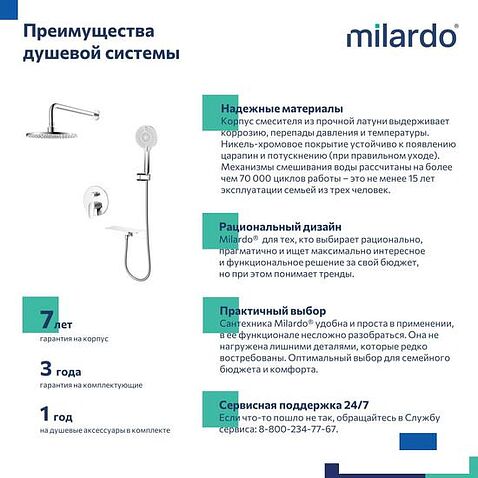 Душевая система  IDDIS Rora RORSB02M67