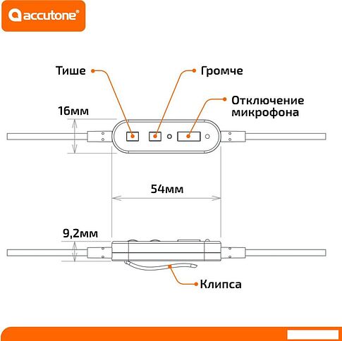 Офисная гарнитура Accutone UB230 USB