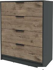 Комод Интерлиния Концепт КТ-К80 (дуб веллингтон/антрацит)