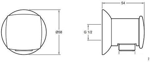Шланговое подключение Jacob Delafon E11627-CP