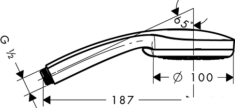Душевая лейка Hansgrohe Croma 100 Vario (28535000)