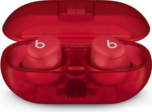 Наушники Beats Solo Buds (прозрачный красный)