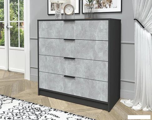 Комод Интерлиния Концепт КТ-К100 (бетон/антрацит)