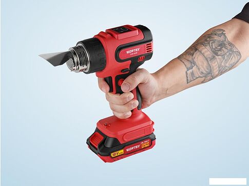 Промышленный фен Wortex CHG 5518 (с 1-им АКБ)