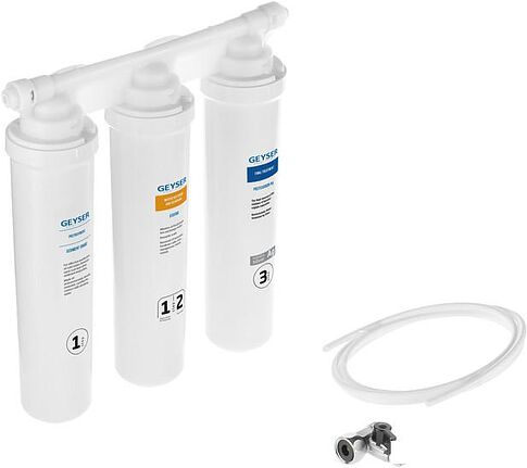 Стационарная система "под мойкой" Гейзер Оптима Старт (без крана)