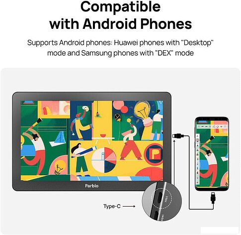 Графический монитор Parblo Coast 16 Pro Gen2 (черный)