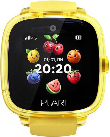 Детские умные часы Elari KidPhone Fresh 4G (желтый)
