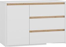 Комод Интермебель Рио-2 (белый/дуб крафт золотой)