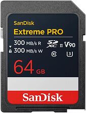 Карта памяти SanDisk Extreme PRO SDXC SDSDXDM-064G-GN4IN 64GB