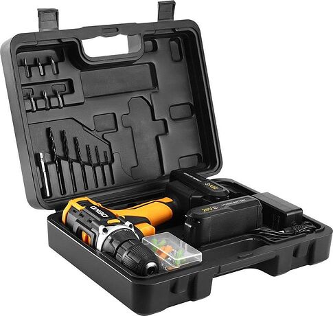 Дрель-шуруповерт Deko Banger 20V ONE + Set 63 083-1043 (с 2-мя АКБ, кейс)