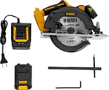 Дисковая (циркулярная) пила Denzel CCSH-BL-20-185 (с 1-им АКБ)
