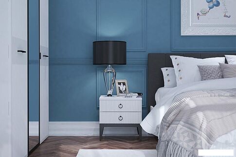 Тумба Ангстрем Хилтон спальня ХТ-302.03 (Д) исп.3 (Д1, белый премиум)