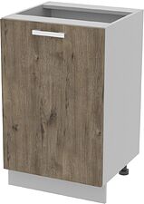 Шкаф напольный Интерлиния Компо НШ50р-1дв (дуб веллингтон) Шкаф напольный Интерлиния Компо НШ50р-1дв (дуб веллингтон)
