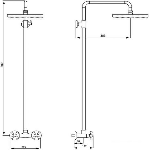 Верхний душ Istok life 402.977