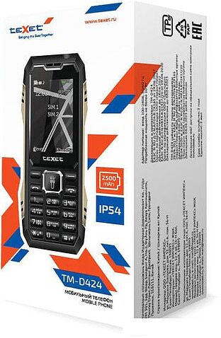 Мобильный телефон TeXet TM-D424 (черный)