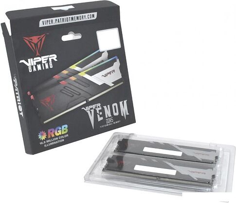 Оперативная память Patriot Viper Venom RGB 2x16ГБ DDR5 6000МГц PVVR532G600C30K