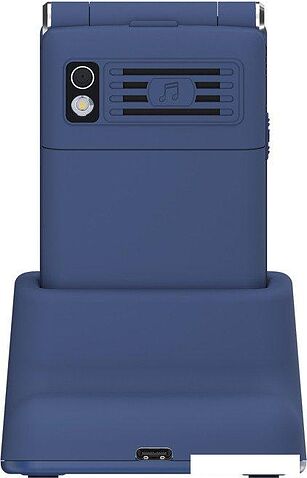 Телефон Maxvi E11ds (синий/серебристый)