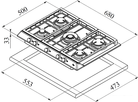 Варочная панель TEKA EX 70.1 5G AI AL [40212304]