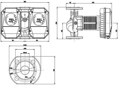 Циркуляционный насос IMP Pumps NMTD MAX II 40/120 F250
